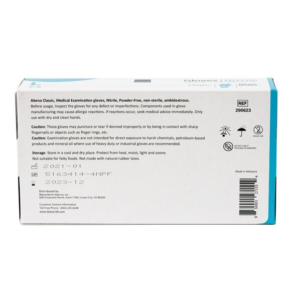 Abena Classic Nitrile Gloves Size L Case (Powder&Latex Free) - Picture 7 of 9